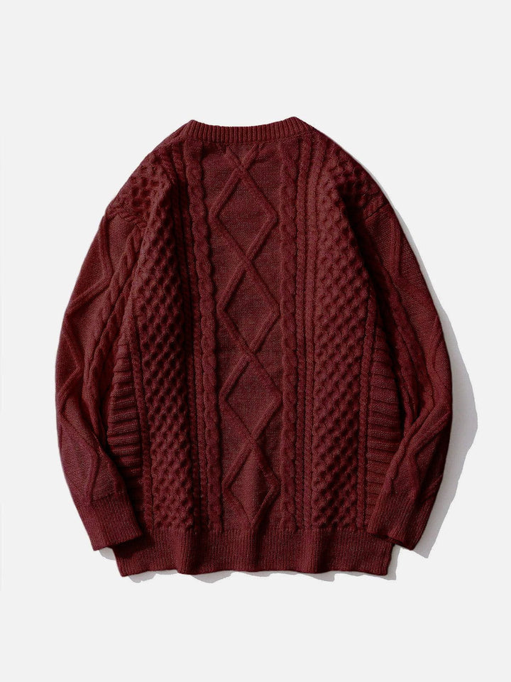 Retro 90s Cable Knit Sweater