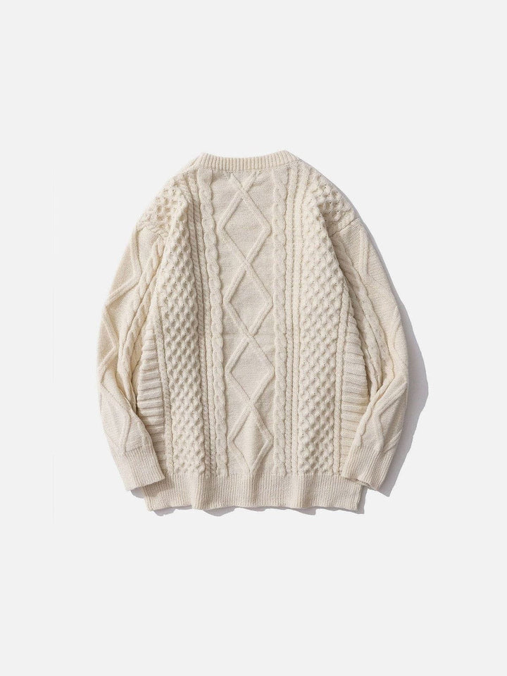 Retro 90s Cable Knit Sweater
