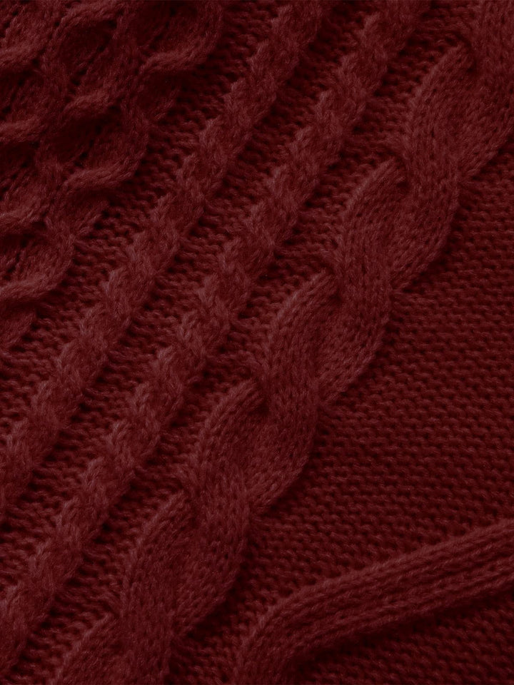 Retro 90s Cable Knit Sweater