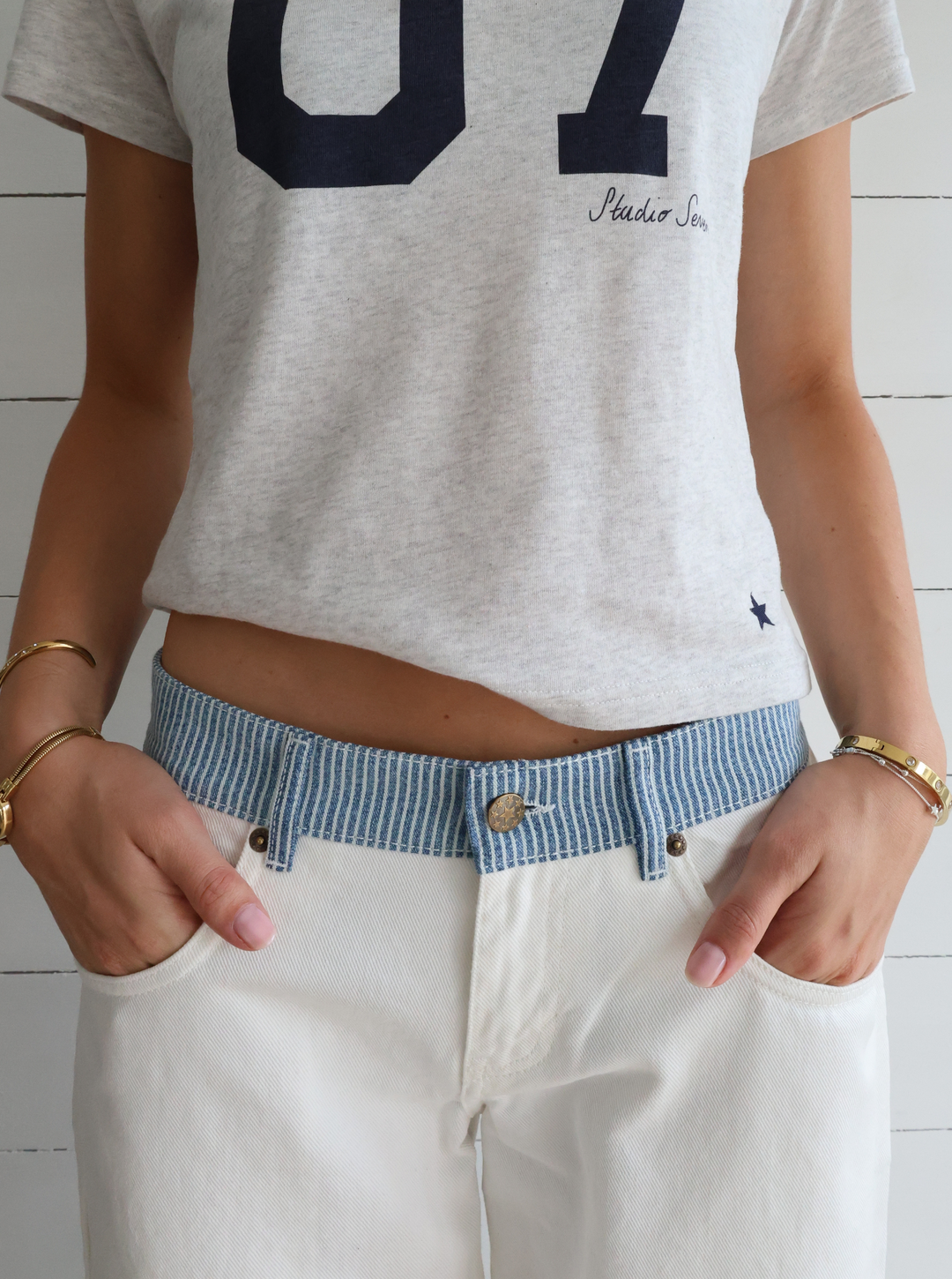 Jodie Contrast Jeans