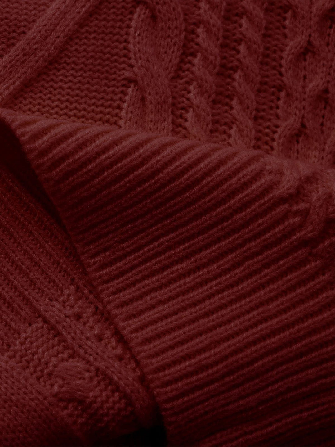 Retro 90s Cable Knit Sweater