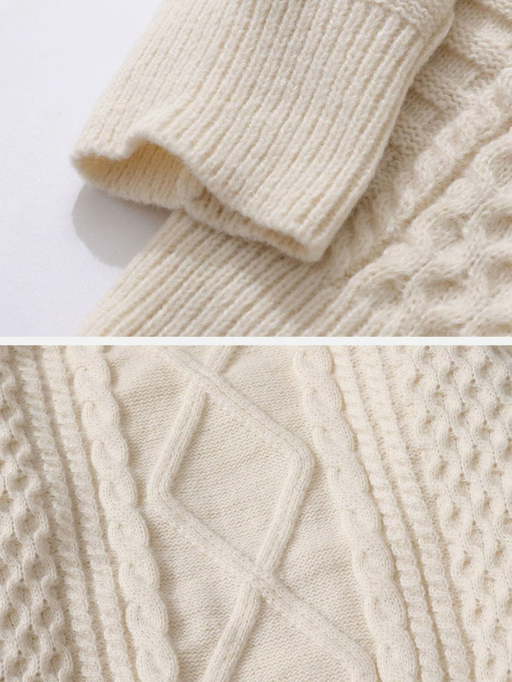 Retro 90s Cable Knit Sweater