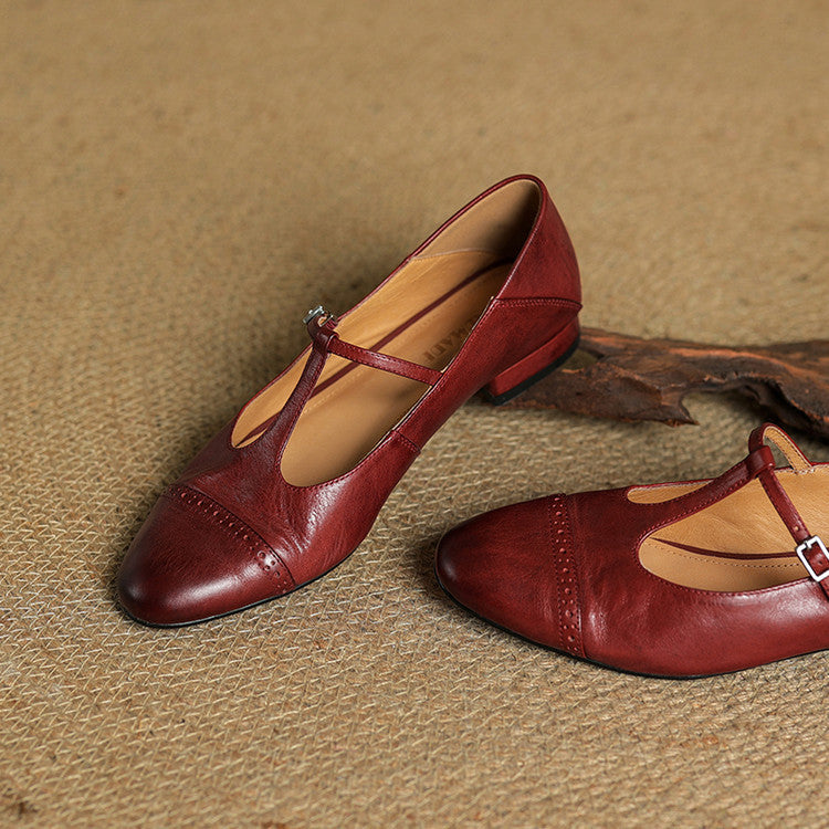 Graneth Classic Leather Flats