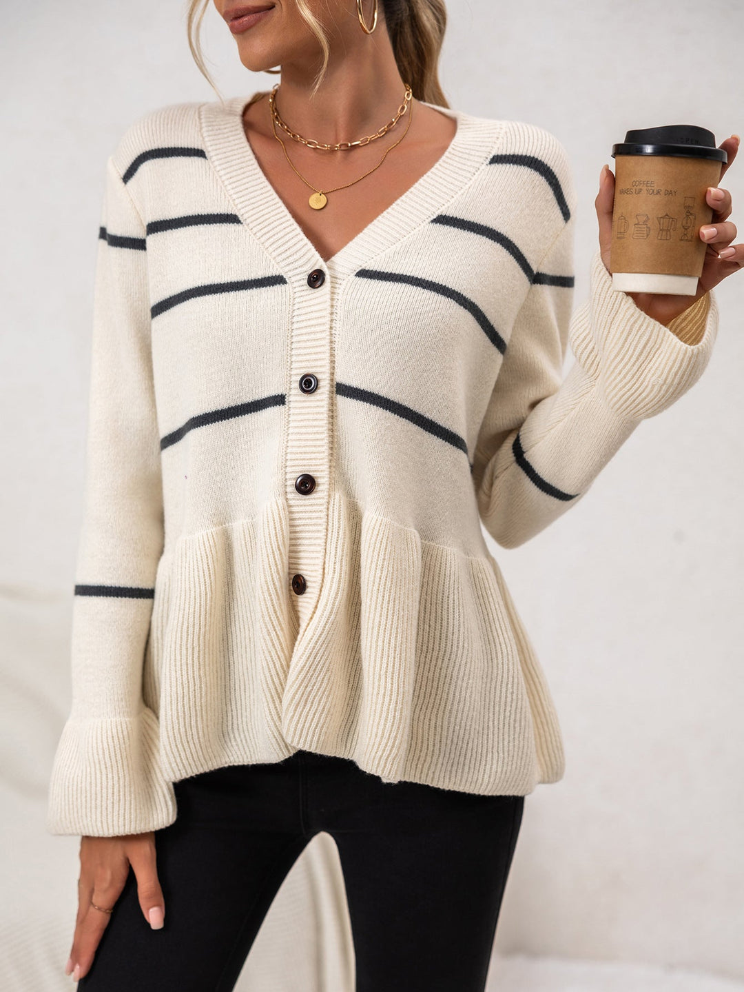 Arlena Striped Cardigan