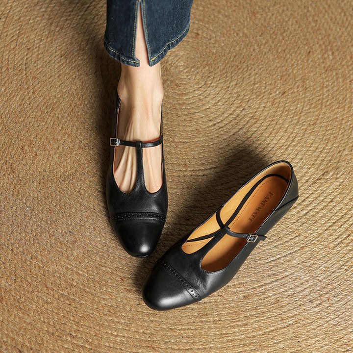 Graneth Classic Leather Flats