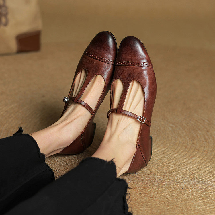 Graneth Classic Leather Flats