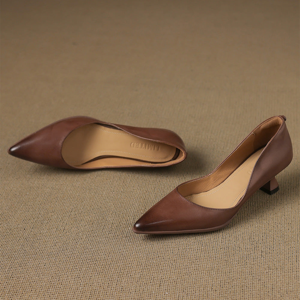 Marien Genuine Leather Heels