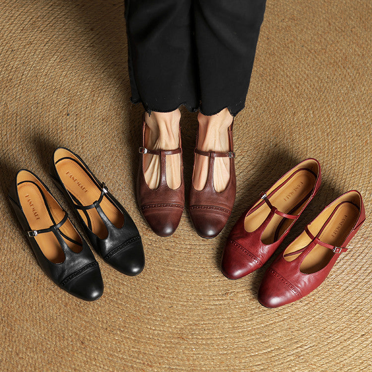 Graneth Classic Leather Flats