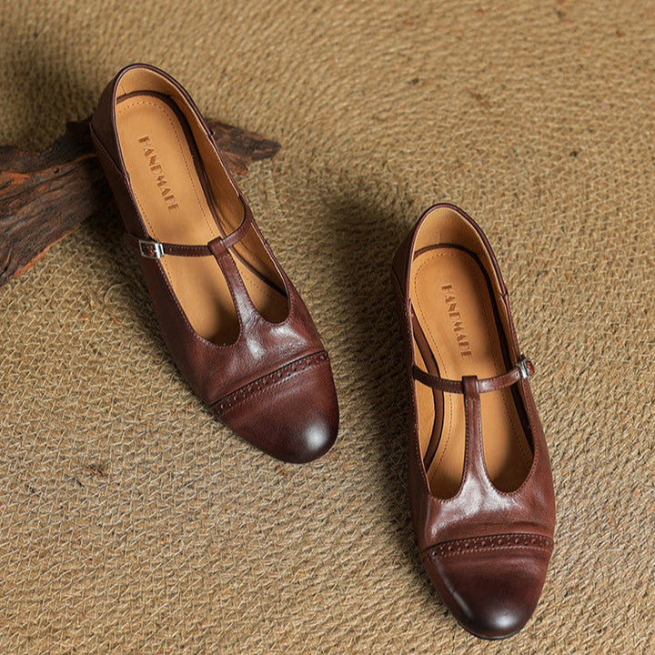 Graneth Classic Leather Flats