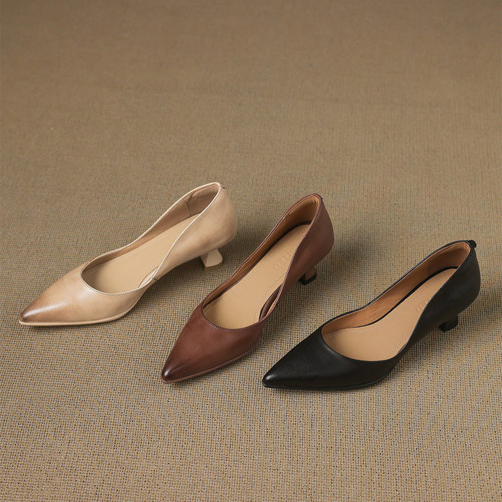 Marien Genuine Leather Heels