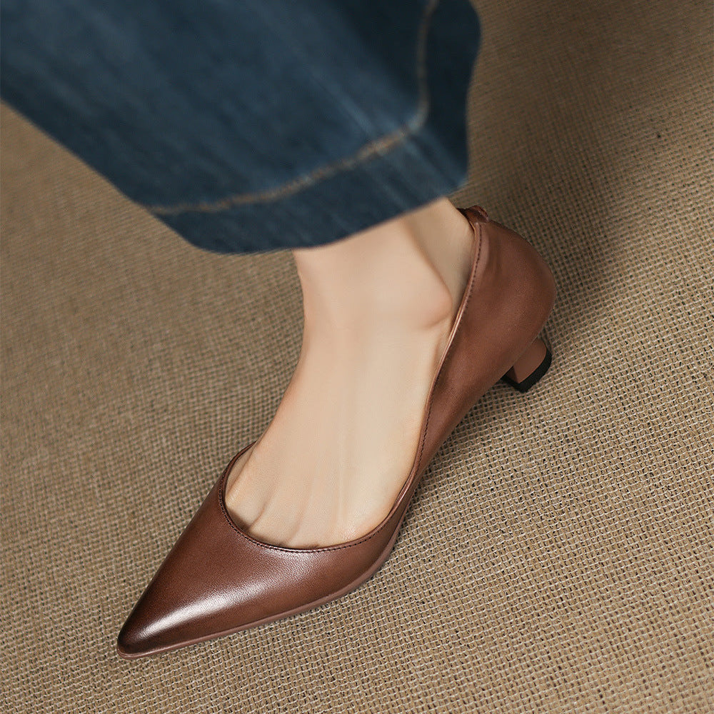 Marien Genuine Leather Heels