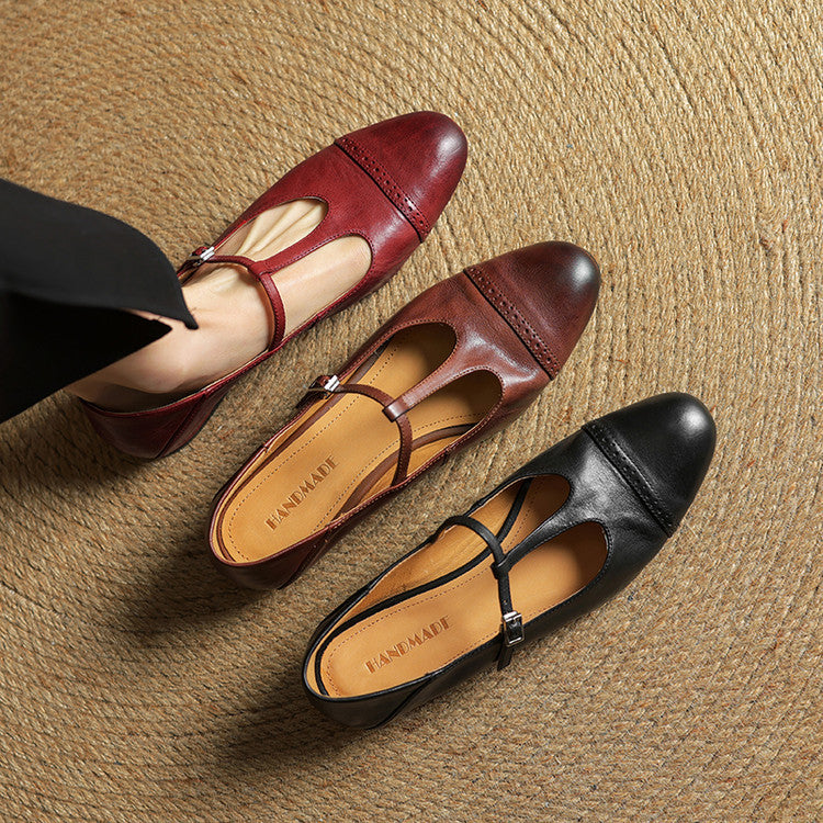 Graneth Classic Leather Flats