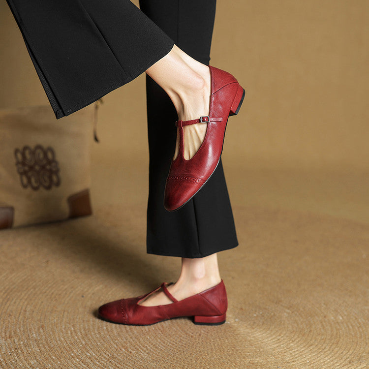Graneth Classic Leather Flats