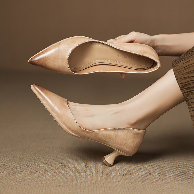 Marien Genuine Leather Heels
