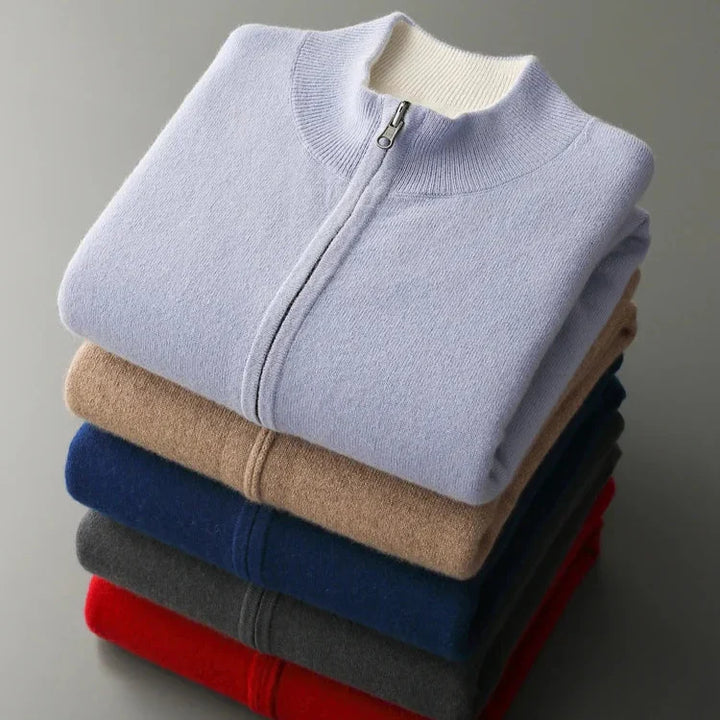 Palerno Cashmere Zip Cardigan