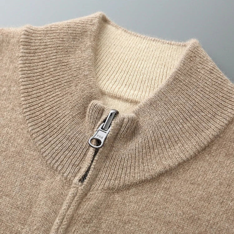 Palerno Cashmere Zip Cardigan