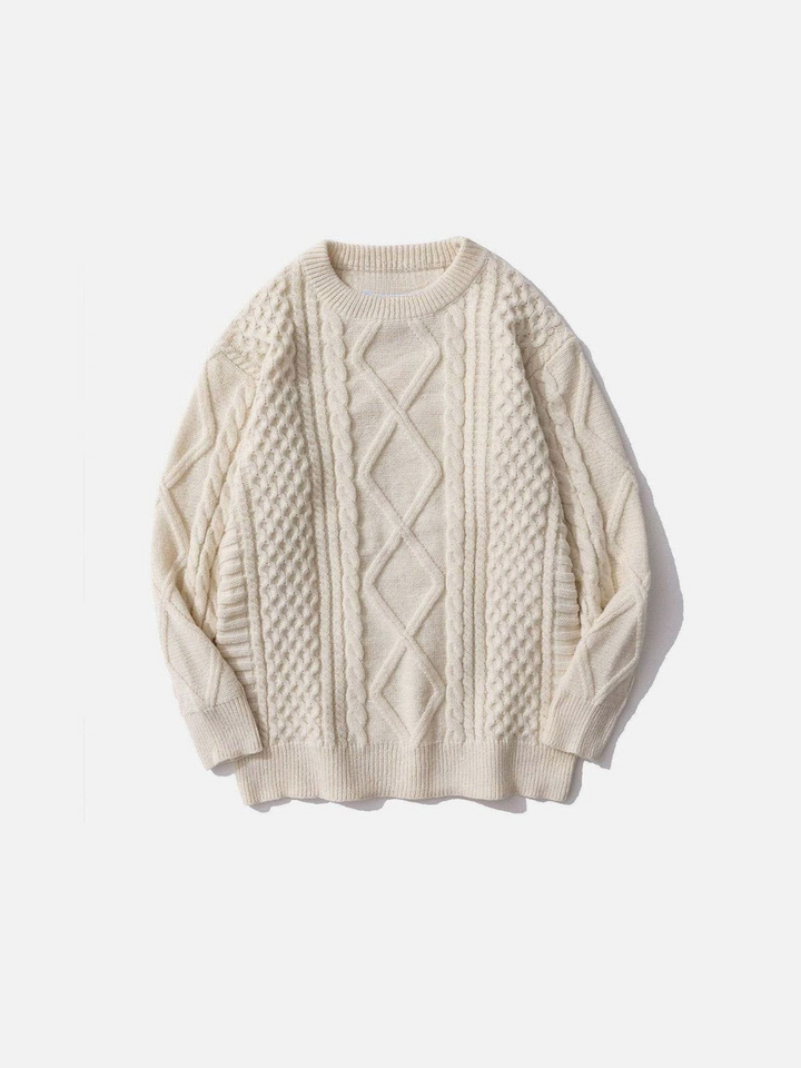 Retro 90s Cable Knit Sweater